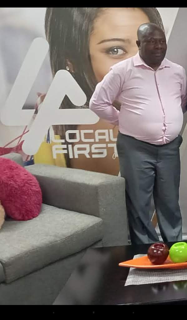 Forum president at a television studio
